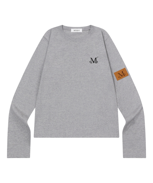 LIAM LEATHER PATCH LONG SLEEVE T (4COLOR)