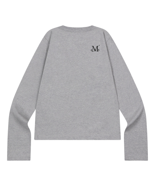 LIAM LEATHER PATCH LONG SLEEVE T (4COLOR)