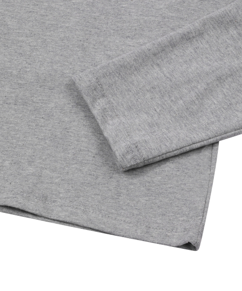 LIAM LEATHER PATCH LONG SLEEVE T (4COLOR)