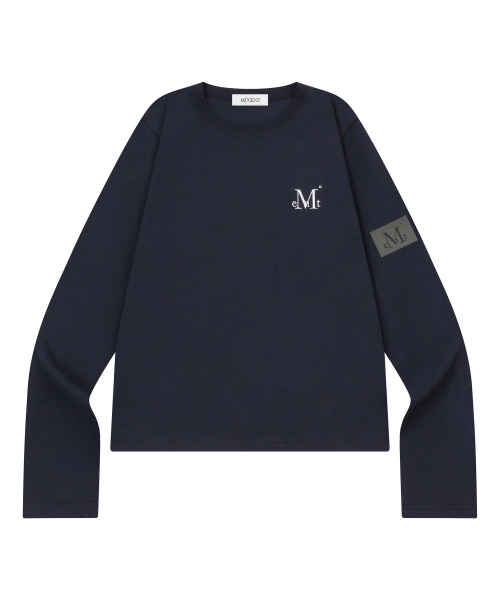 LIAM LEATHER PATCH LONG SLEEVE T (4COLOR)