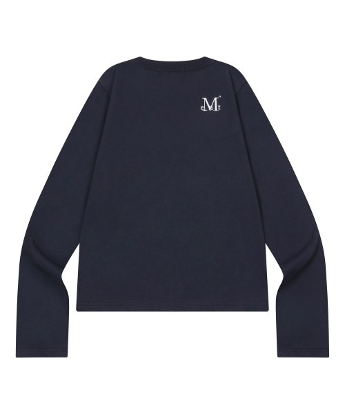 LIAM LEATHER PATCH LONG SLEEVE T (4COLOR)