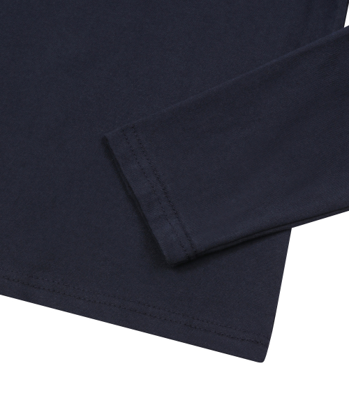 LIAM LEATHER PATCH LONG SLEEVE T (4COLOR)