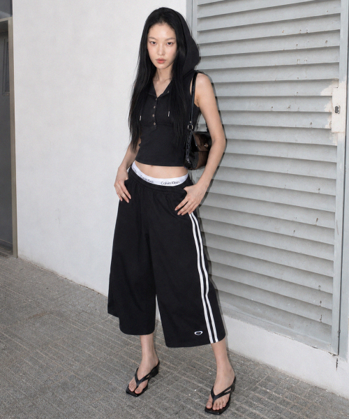 롱 버뮤다 라인 트레이닝 쇼츠[블랙]