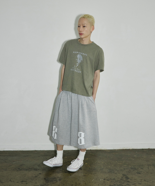 더블 에잇 버뮤다 스웨트 쇼츠[그레이]