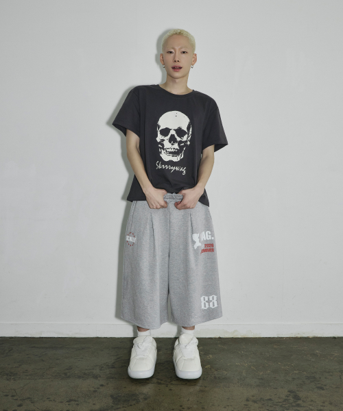 HOT SUMMER 버뮤다 스웨트 쇼츠[그레이]