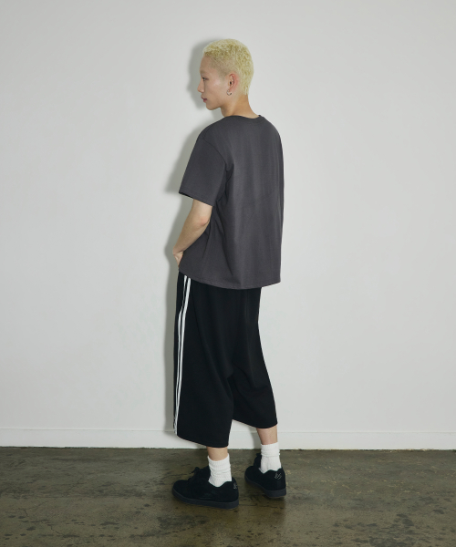 VTG 스컬 크롭 티셔츠[차콜]