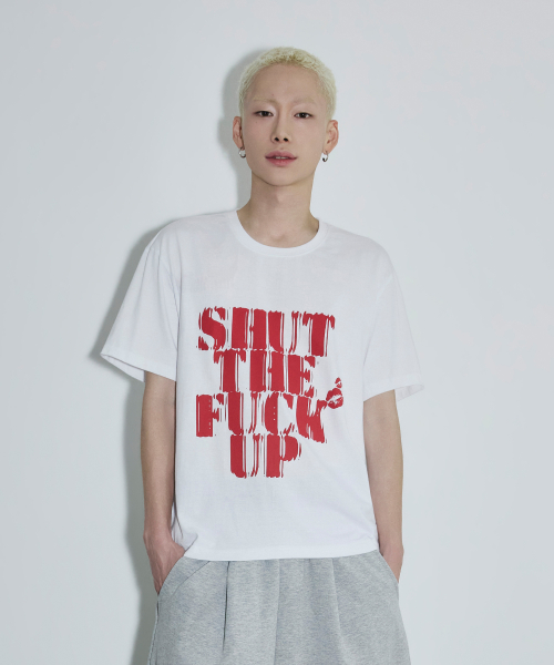 LIPS 크롭 티셔츠[화이트]