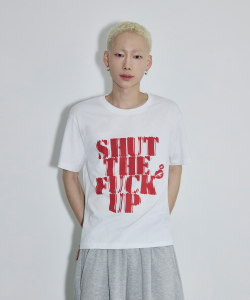 LIPS 크롭 티셔츠[화이트]