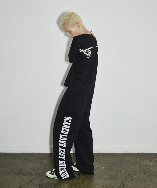 ET BONE FINGER 크롭 티셔츠[블랙]