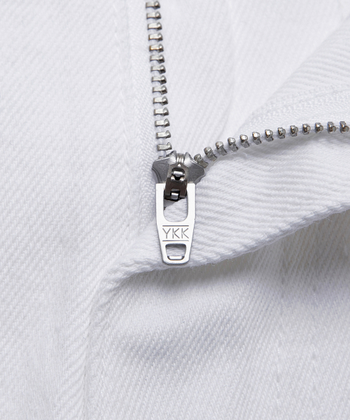 [COUTURE]9ozTwo tuck white denim half pants