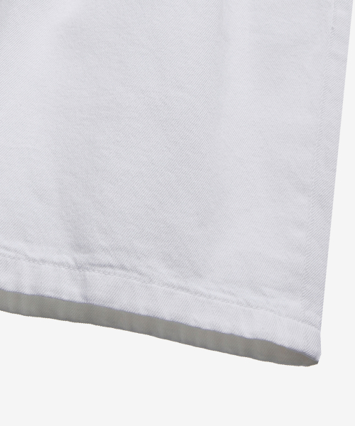 [COUTURE]9ozTwo tuck white denim half pants
