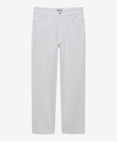 [COUTURE]9oz straight white denim pants
