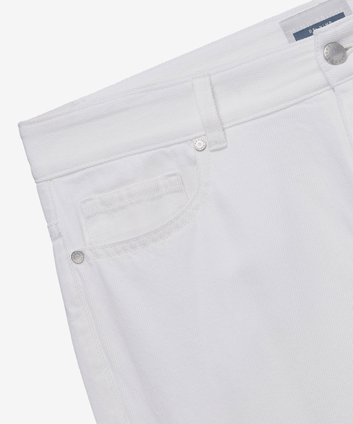 [COUTURE]9oz straight white denim pants