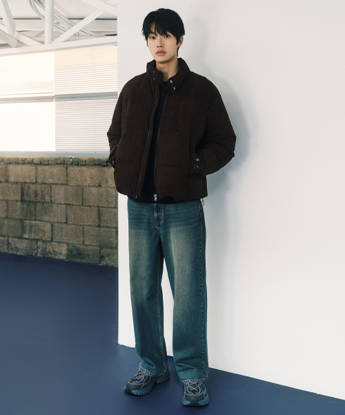 Yellow Extra Wide Vintage Washed Denim Pants_MI