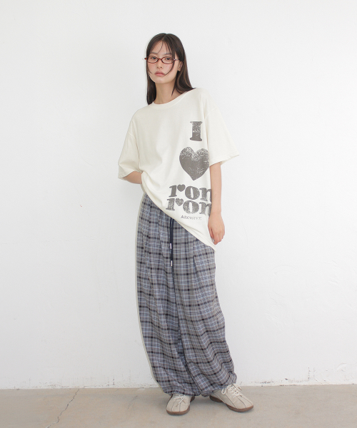PIGMENT I LUV RON OVER FIT T SHIRT CREAM