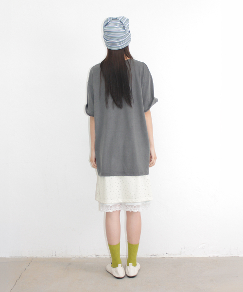 PIGMENT I LUV RON OVER FIT T SHIRT CHARCOAL