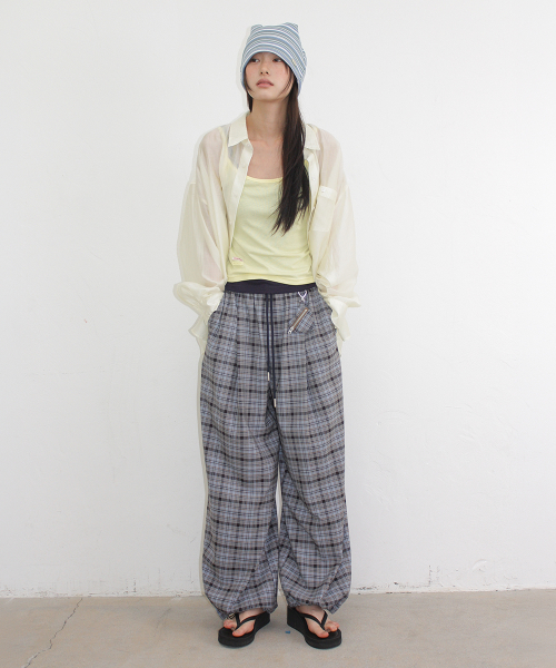 SHEER BUTTON POCKET OVERSIZED SHIRT SOFT YELLOW