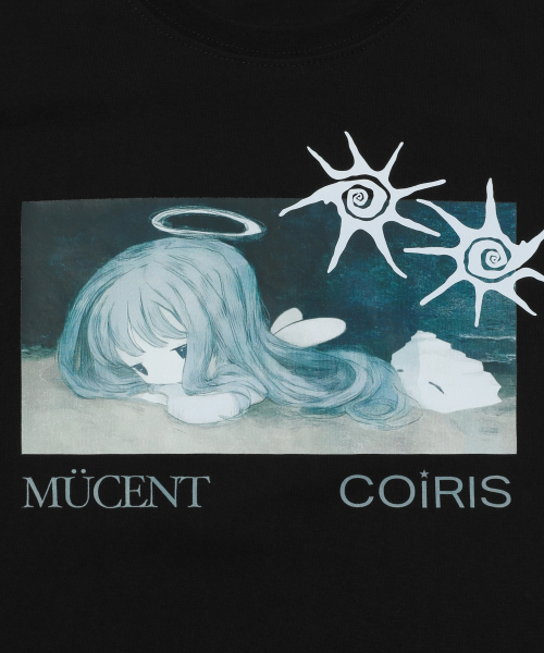 MUCENT X COIRIS ARIEL SIDE LEATHER PATCH HALF T (2COLOR)