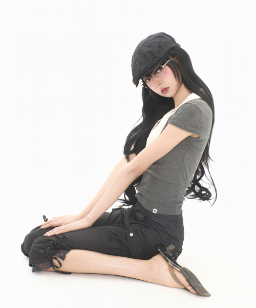 LAYERED COLLAR T GREY
