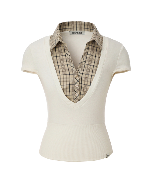 LAYERED COLLAR T LEMON BUTTER