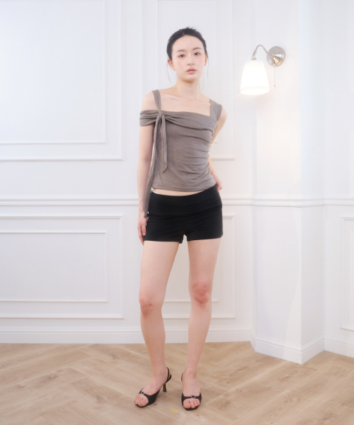 COTTON MICRO SHORT BLACK