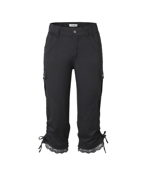 LACE CORSET CAPRI PT CHARCOAL