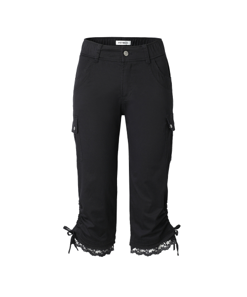 LACE CORSET CAPRI PT BLACK