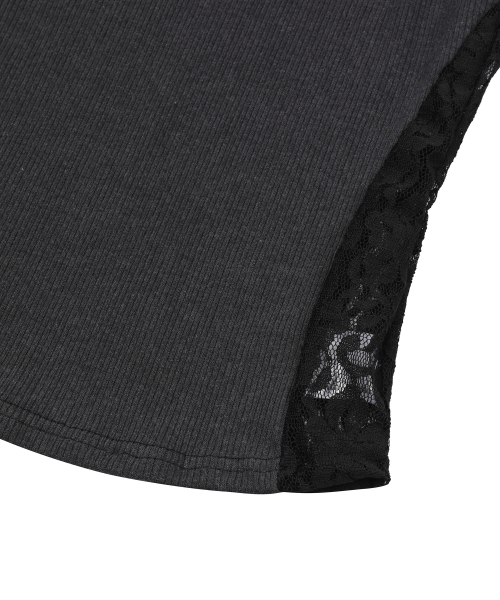 LUCIA LACE PANEL SLIM SLEEVELESS (3COLOR)