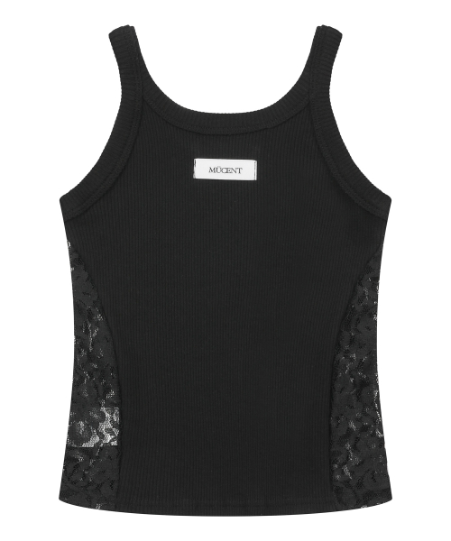 LUCIA LACE PANEL SLIM SLEEVELESS (3COLOR)