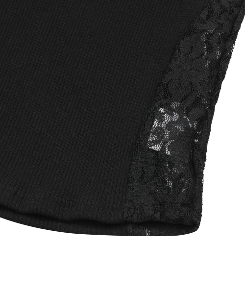 LUCIA LACE PANEL SLIM SLEEVELESS (3COLOR)