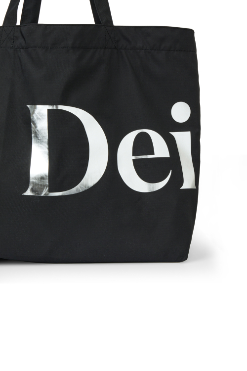 POINT LOGO SHOULDER BIG BAG IN BLACK