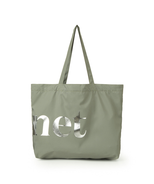 POINT LOGO SHOULDER BIG BAG IN KHAKI