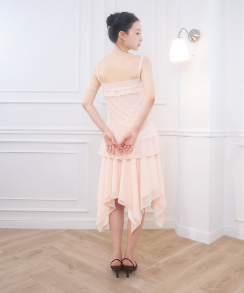 DEAR LACE TOP CORAL PINK