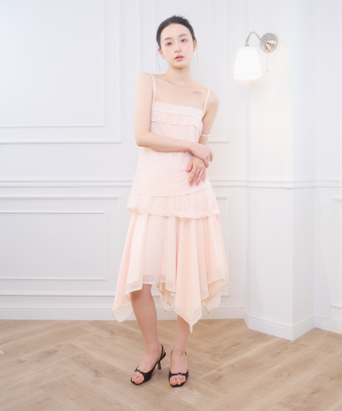 IRIS LOW RISE MIDI SKIRT PINK