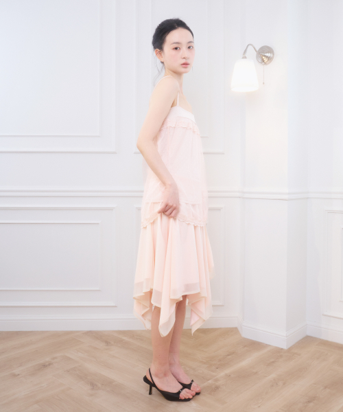 IRIS LOW RISE MIDI SKIRT PINK