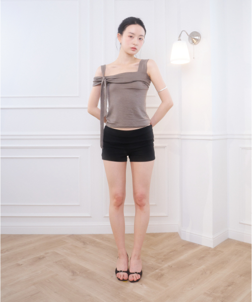 JOLIE TIE SHORT SLEEVE BROWN