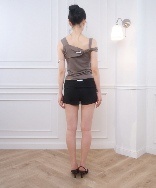 JOLIE TIE SHORT SLEEVE BROWN