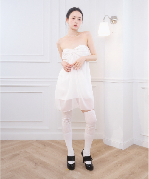 LOLA MINI DRESS WHITE