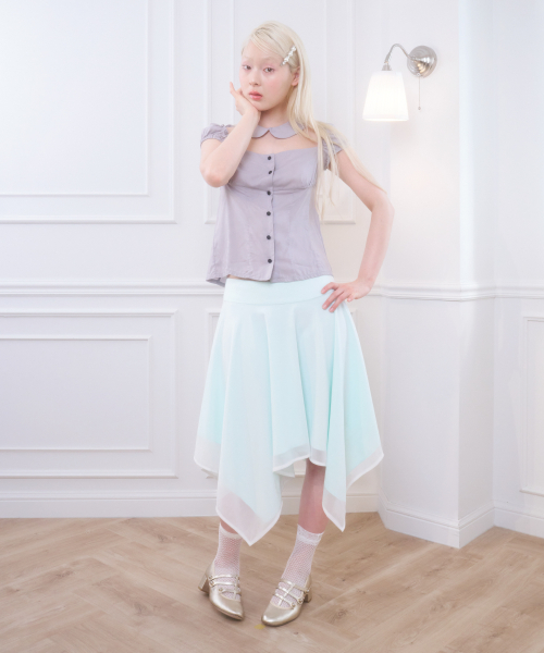 PARIS BLOUSE GRAY