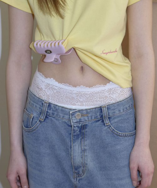 Lace Sagging Shorts (2color)_White