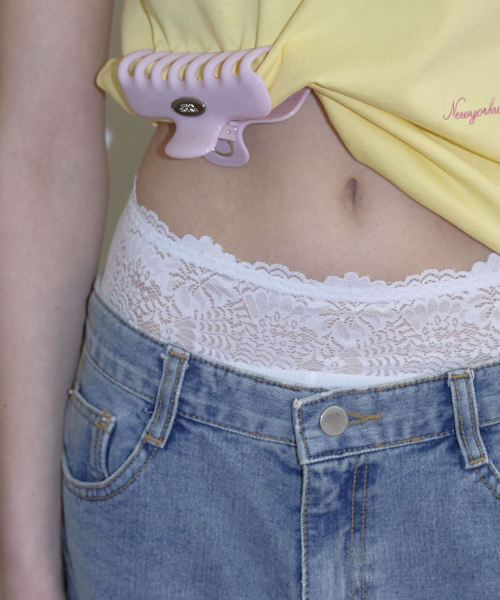 Lace Sagging Shorts (2color)_White