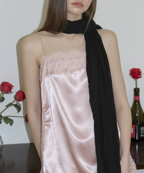 Cotton Pleated Long Scarf_3color