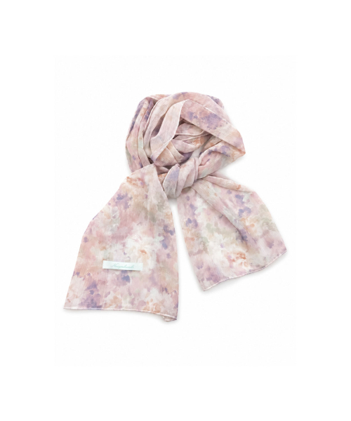 Watercolor Flower Scarf (3color)_Pink