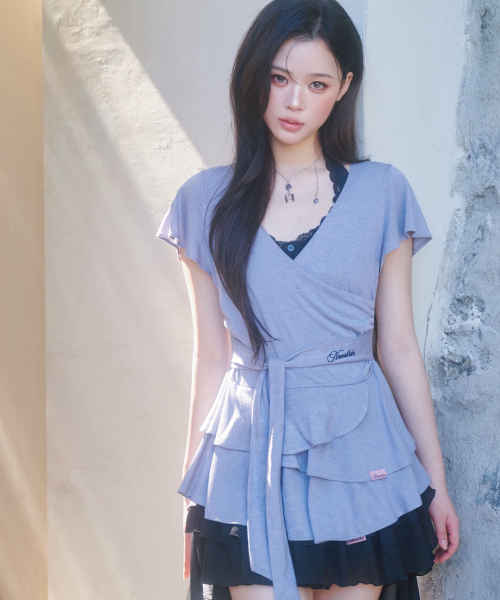 Candy Lace Button Sleeveless Top (4Colors)