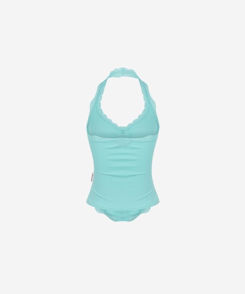 Candy Lace Button Sleeveless Top (4Colors)