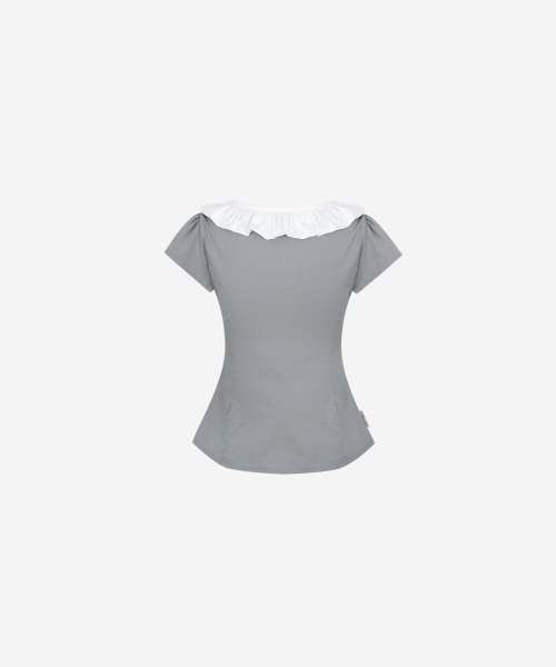 Bebe Ribbon Frill Blouse(3colors)