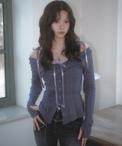 Rosie twist button Top(5colors)