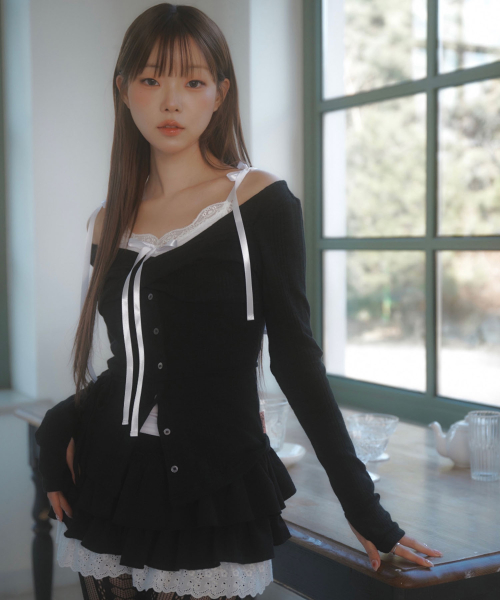 Rosie twist button Top(5colors)