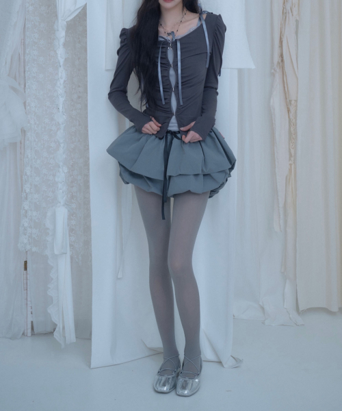 Cloud Bubble Mini Skort(3colors)