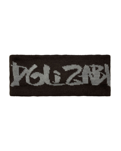 Signature Jacquard Logo Knit Hair Band (Brown)